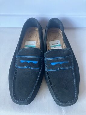 Nordstrom Rack 14th & Union Men’s Black Suede Driving Loafers Shoes Sz 9 M